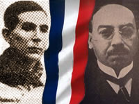 Eloy Fariña Núñez y Emiliano R. Fernández, después de su partida