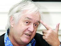 El escritor Henning Mankell en la Feria del Libro 