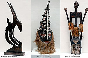 Exposición de obras de arte tribal africano en Salta